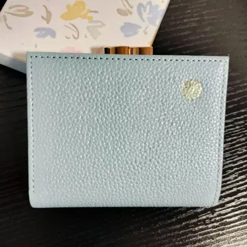 한정판 황궁 지갑 스카이블루 천연 가죽