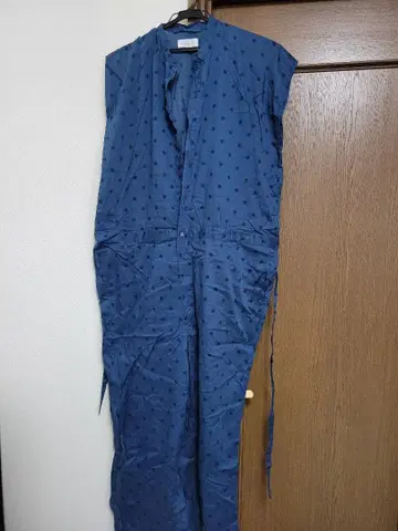 SOIL 네이비 물방울 패턴 올인원