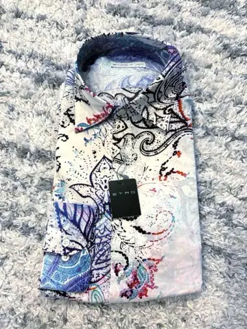 주말 한정 가격 미사용 새상품 ETRO 이탈리아제 셔츠 M 사이즈 긴팔