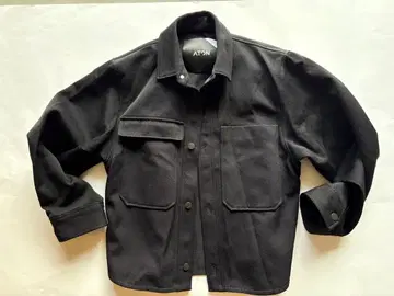 ATON 블랙 셔츠 자켓