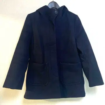 후드 부착 네이비 코트 라 마린프랑세즈