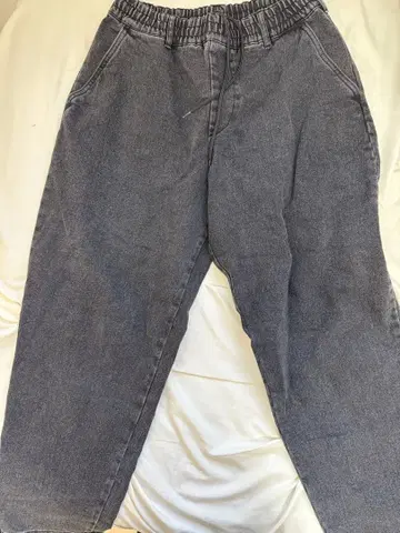 다크 그레이 허리밴딩 데님 팬츠 S 사이즈