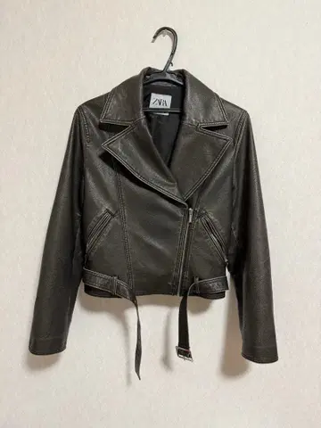 ZARA 다크 브라운 라이더 자켓