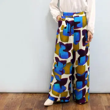 새상품 Ballsey 볼지 TOMORROWLAND 프린트 와이드 팬츠