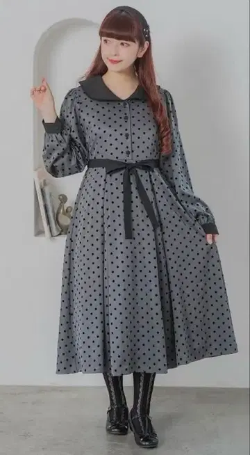 시마무라 아오키 미사코 콜라보 원피스