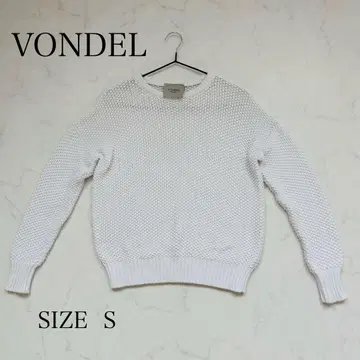 새상품급 VONDEL 화이트 니트 스웨터 S 코튼 100%