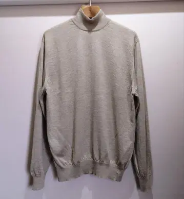 Herno 캐시미어 실크 터틀넥 니트 스웨터 베이지 52