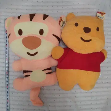 티거와 곰돌이 푸 봉제 인형 세트 쿠션