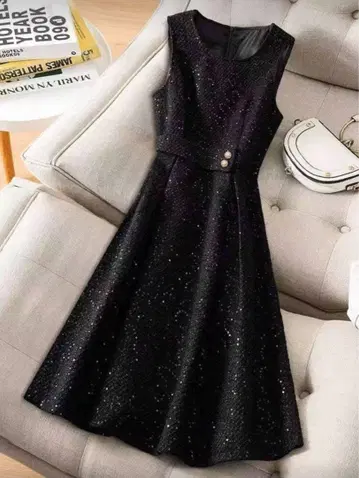 트위드 A라인 원피스 L 사이즈