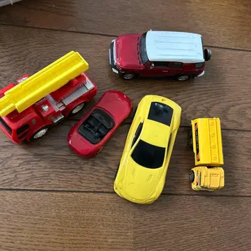 미니카 5대 세트 빨간색과 옐로우 컬러