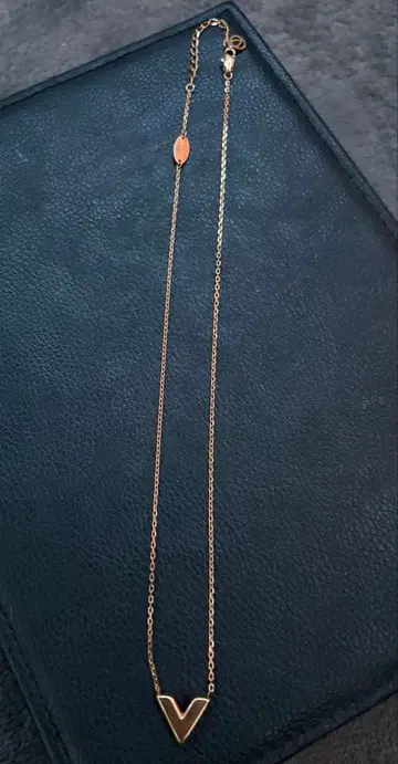 골드 V자형 펜던트 목걸이