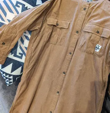 CHUMS 코듀로이 원피스 브라운