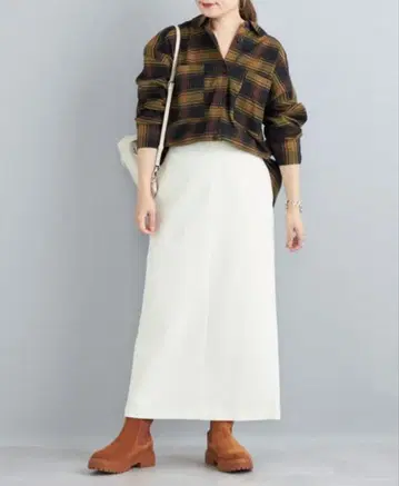 SHIPS 플란넬 체크 빅 셔츠