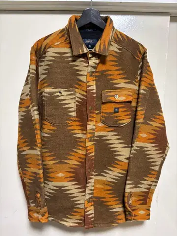 ROARK REVIVAL 셔츠 자켓 지오메트릭 패턴 플란넬 셔츠