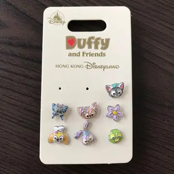 홍콩 디즈니 Duffy and Friemnds 귀걸이 세트