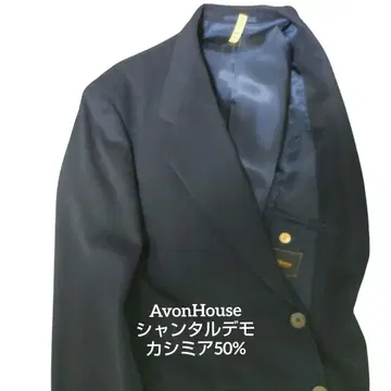 Avon House 새상품급 캐시미어 네이비 테일러드 싱글 자켓 A7