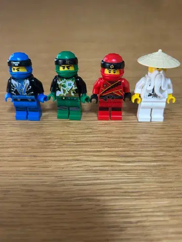 LEGO 닌자고 미니 피규어 4개 세트 더블 페이스