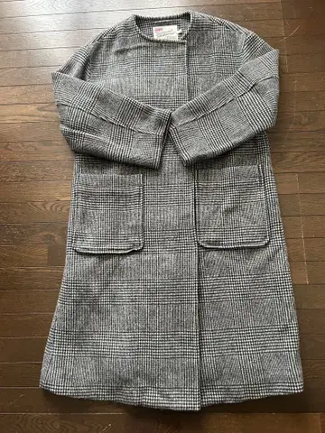 Traditional Weatherwear 롱 코트 그레이 계열 체크