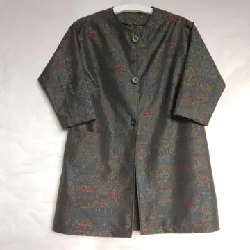 기모노 리메이크 오시마 세미 롱 코트