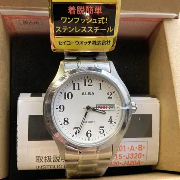 [미사용 새상품] SEIKO ALBA 알바 화이트 문자