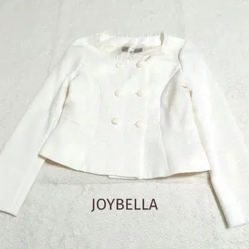 326 JOYBELLA 노카라 자켓 11호 화이트 깔끔한