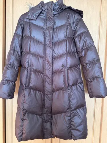 UNIQLO 유니클로 프리미엄 다운 코트 여성용 브라운 M 사이즈