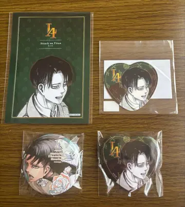 진격의 거인 리바이 캔뱃지 브로마이드 하트 스티커 발렌타인
