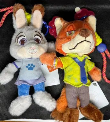 주토피아의 주디와 닉 봉제 인형 참