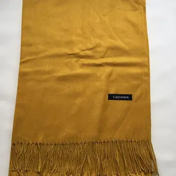 캐시미어 스톨 대형 머스타드 황색