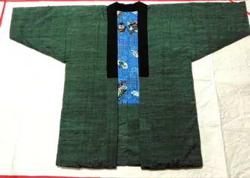 남성용 그린 컬러 으로 손바느질 면 넣은 반텐