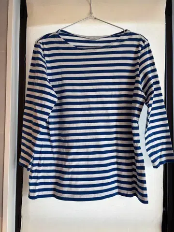 marimekko 스트라이프 7부 소매 T셔츠