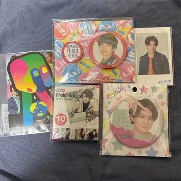 A! group 마사카도 요시노리 캔뱃지 스티커 세트