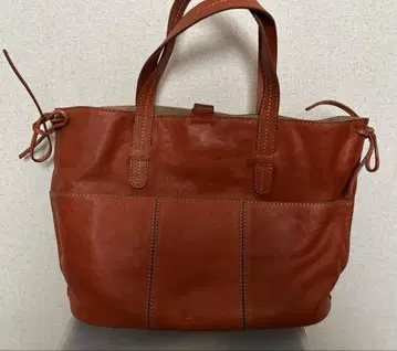 ARUKAN 가죽 브라운 토트백