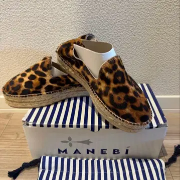 MANEBI 에스파드리유 샌들 레오파드 [ 새상품, 미사용 ]