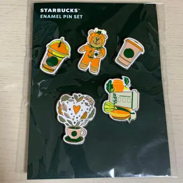 핀 배지 세트 페어리스타 호박 스파이스 라떼 스타벅스