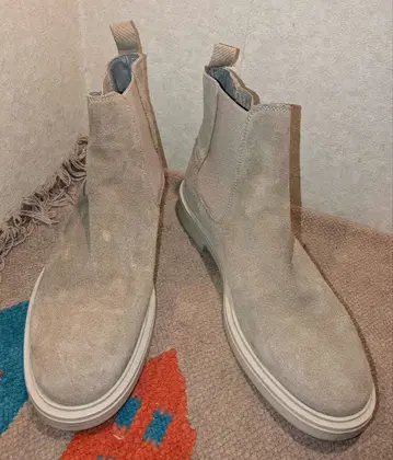 G-STAR RAW 베이지 스웨이드 사이드 고어 부츠 29.5cm