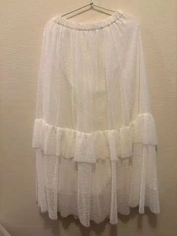 IENA 컷 자카드 캉캉 스커트