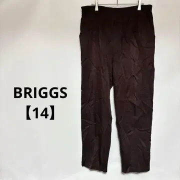 새상품급 BRIGGS [14] 다크 브라운 캐주얼 팬츠 PETITE 가을