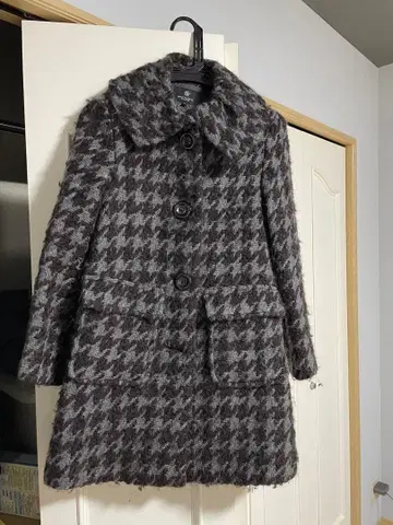 BEAUTY & YOUTH 하운드 투스 롱 코트