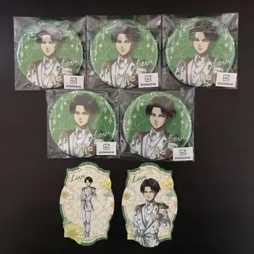 진격의 거인 에스크 리바이 캔뱃지 세트 특전