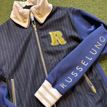 새상품급 RUSSELUNO(1) 스트라이프 자켓 네이비