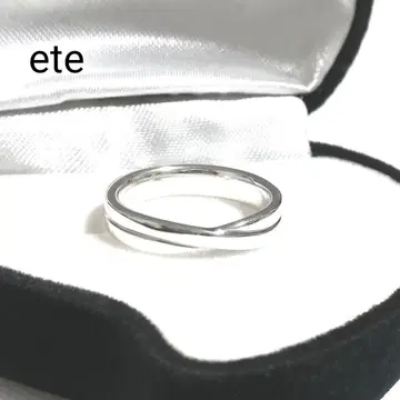 [새상품급] 에테 ete 크로스 실버 반지 10.5호