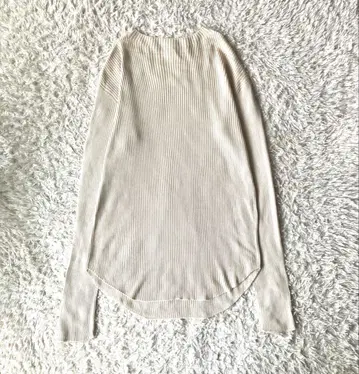 갤러리 비 실크 리브 컷소 아이보리