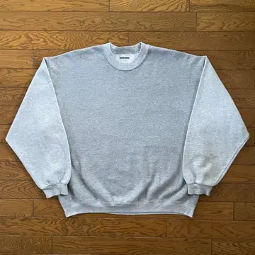 레어 JERZEES 맨투맨 투톤 그레이 무지 앞 V 가제트 XL