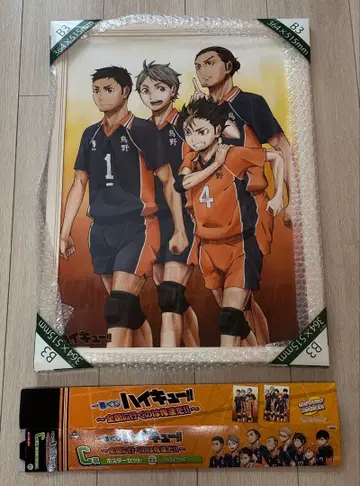 [액자 포함] 하이큐!! 제일복권 A2 포스터 세트