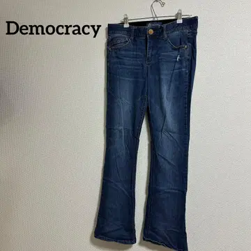 Democracy 부츠컷 데님 다크 블루 M 여성용