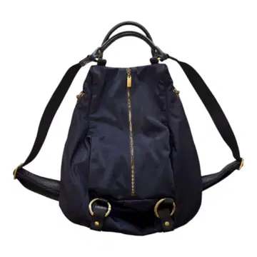 ear 네이비 백팩 나일론/소가죽 콤비 2WAY 여성용 심플