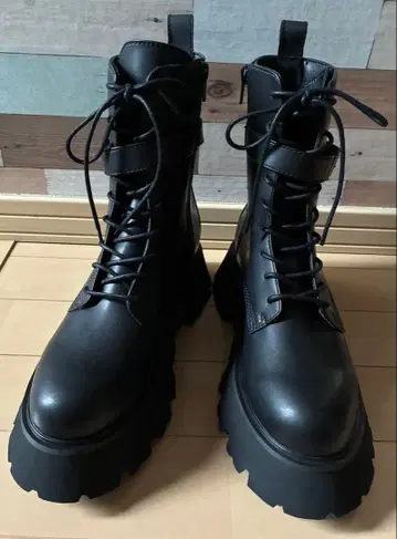 지나시스 레이스업 벨트 부츠 L