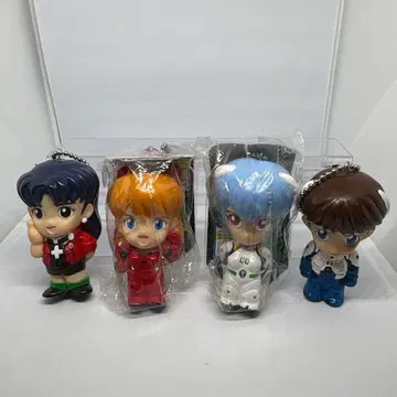 신세기 에반게리온 소프트 키링 4개 세트