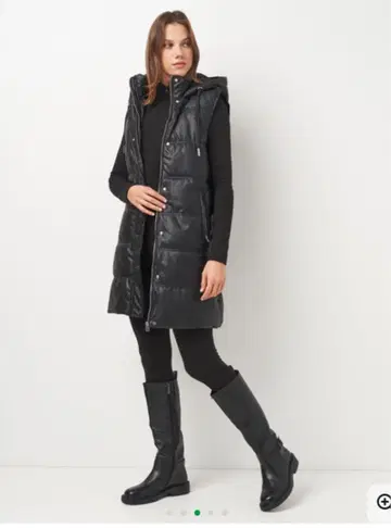 zara 롱 다운 베스트